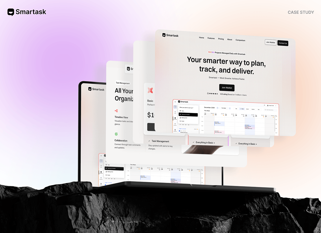 Smartask – Task Management Dashboard, Web, App Design Image 0