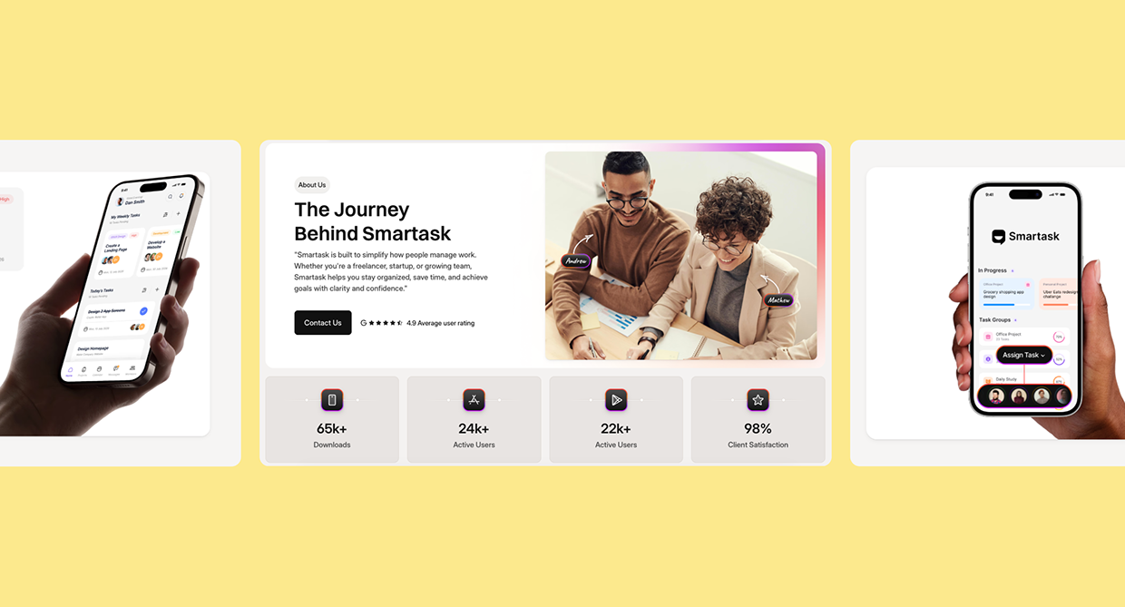 Smartask – Task Management Dashboard, Web, App Design Image 11