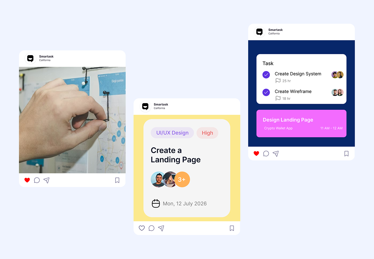 Smartask – Task Management Dashboard, Web, App Design Image 16