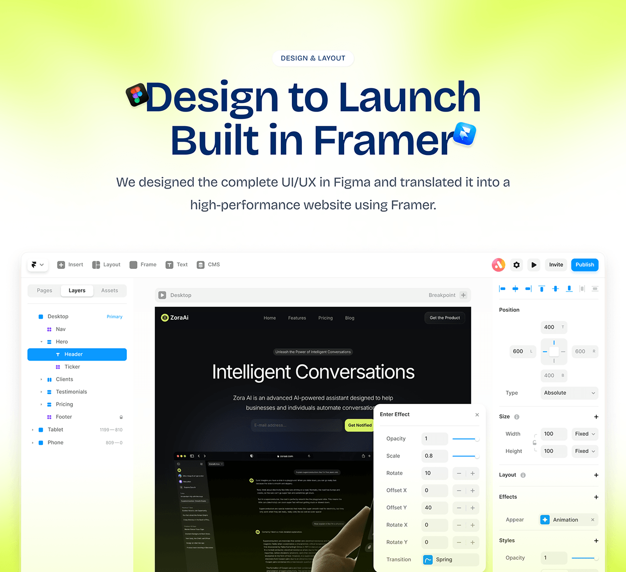 ZoraAI — AI SaaS Website Design Image 4