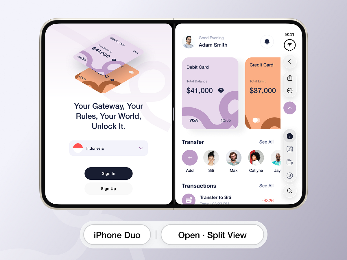 One app. Two displays. A whole new canvas. | iPhone Duo | Design Image 1