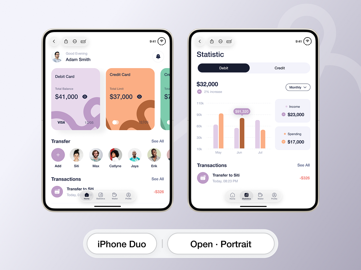 One app. Two displays. A whole new canvas. | iPhone Duo | Design Image 4
