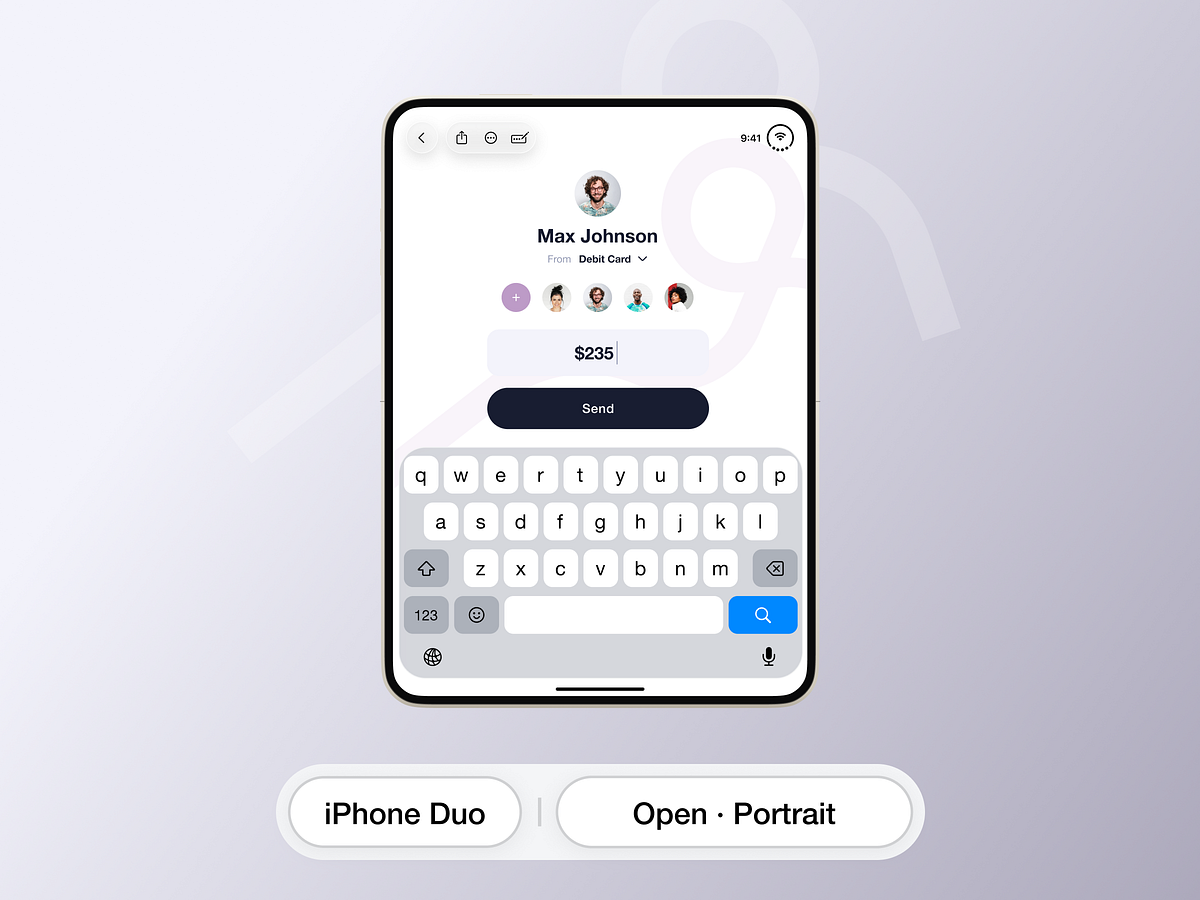 One app. Two displays. A whole new canvas. | iPhone Duo | Design Image 5