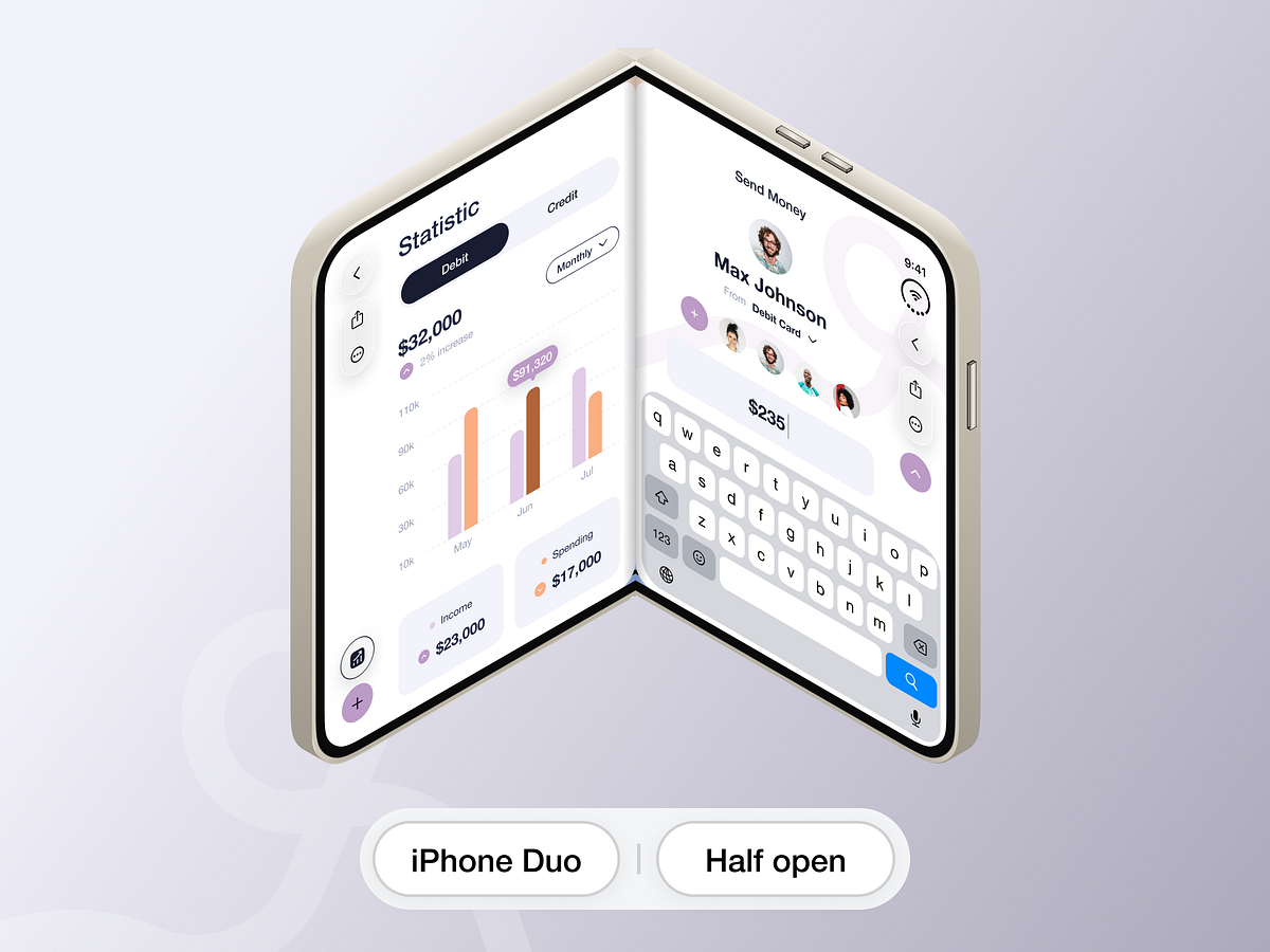 One app. Two displays. A whole new canvas. | iPhone Duo | Design Image 8
