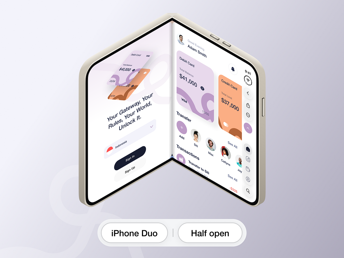 One app. Two displays. A whole new canvas. | iPhone Duo | Design Image 9