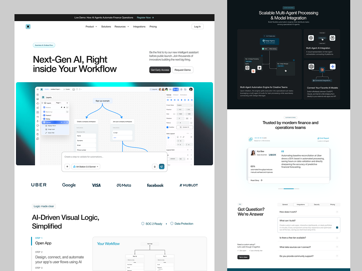 Next-Gen AI, Right Inside Your Workflow 🤖⚡ Website | Framer Image 0