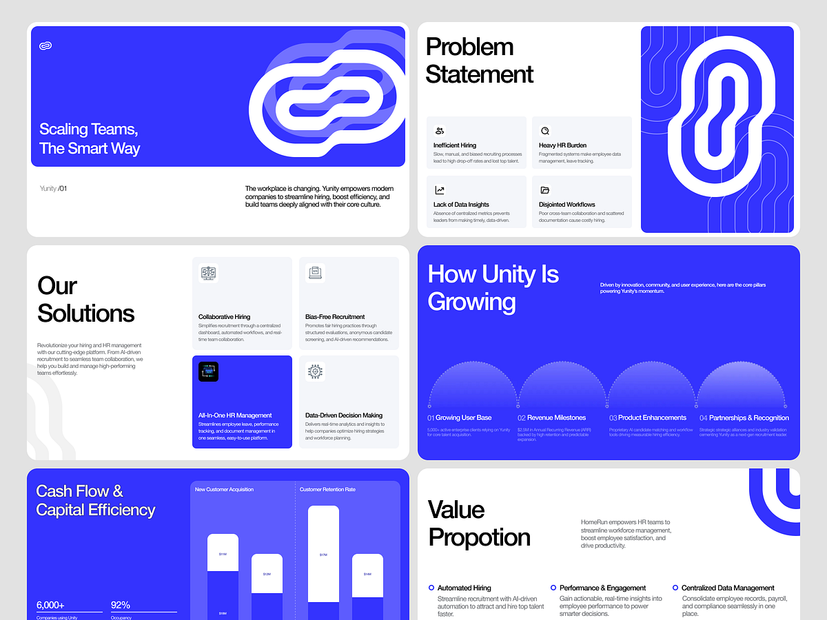 Yunity — HR Tech & Collaborative Hiring Pitch Deck 💼⚡ Image 0