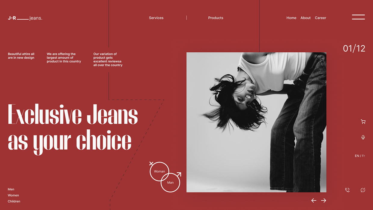 Landing Page UI Design for E-commerce Image 0