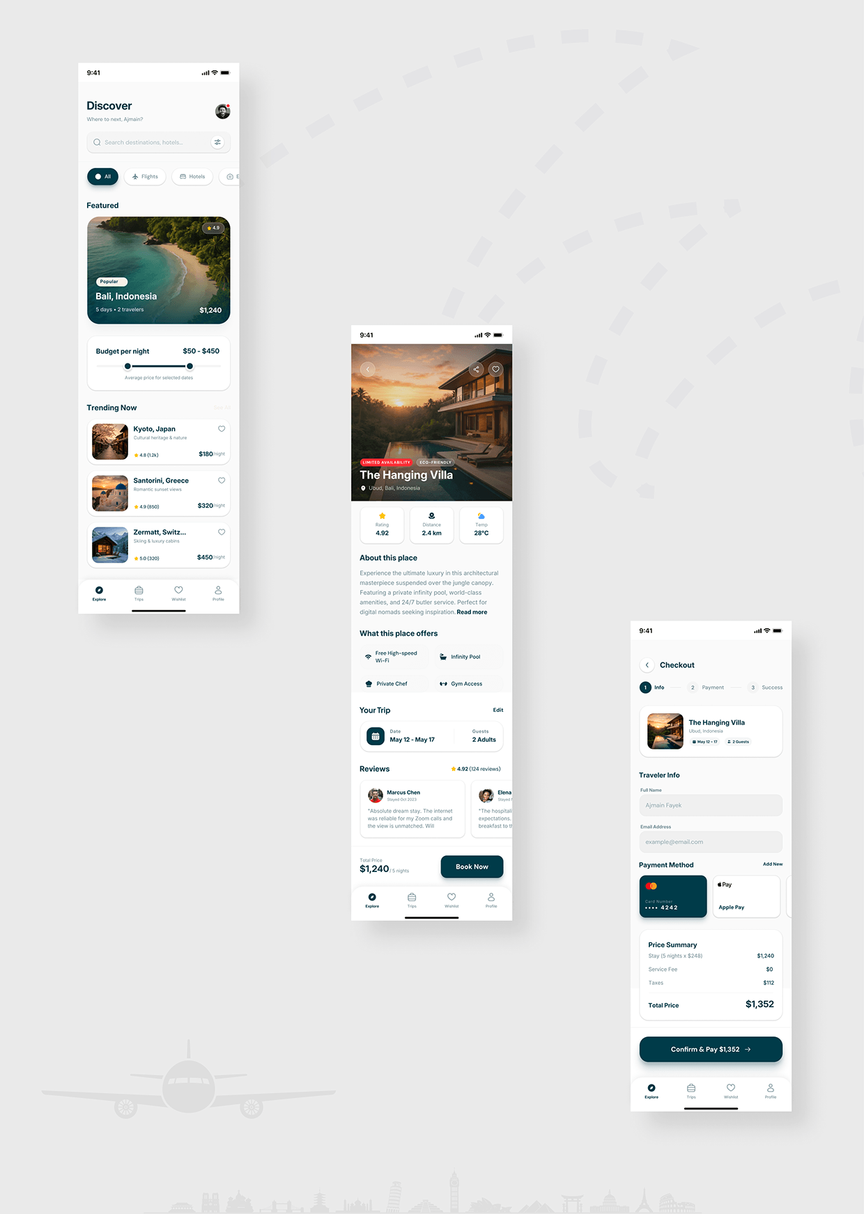 Trip Booking MVP Mobile Design Image 0