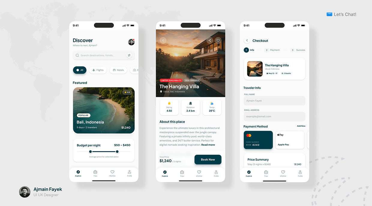 Trip Booking MVP Mobile Design Image 4