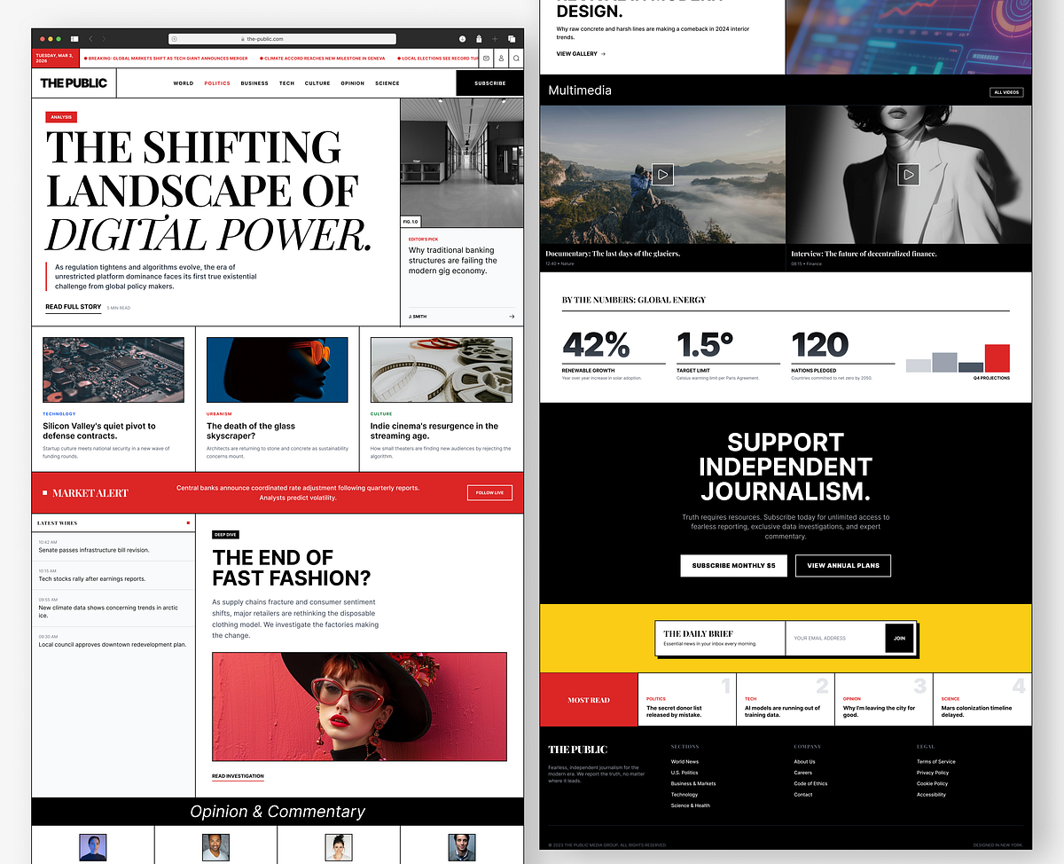 News Portal Web Design