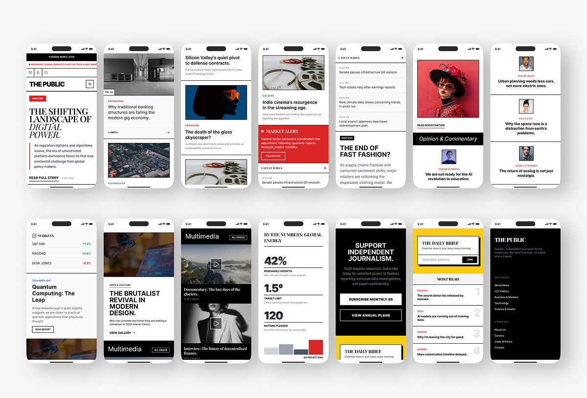 News Portal Web Design Image 0