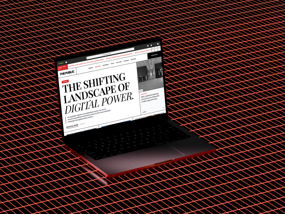 News Portal Web Design Image 2