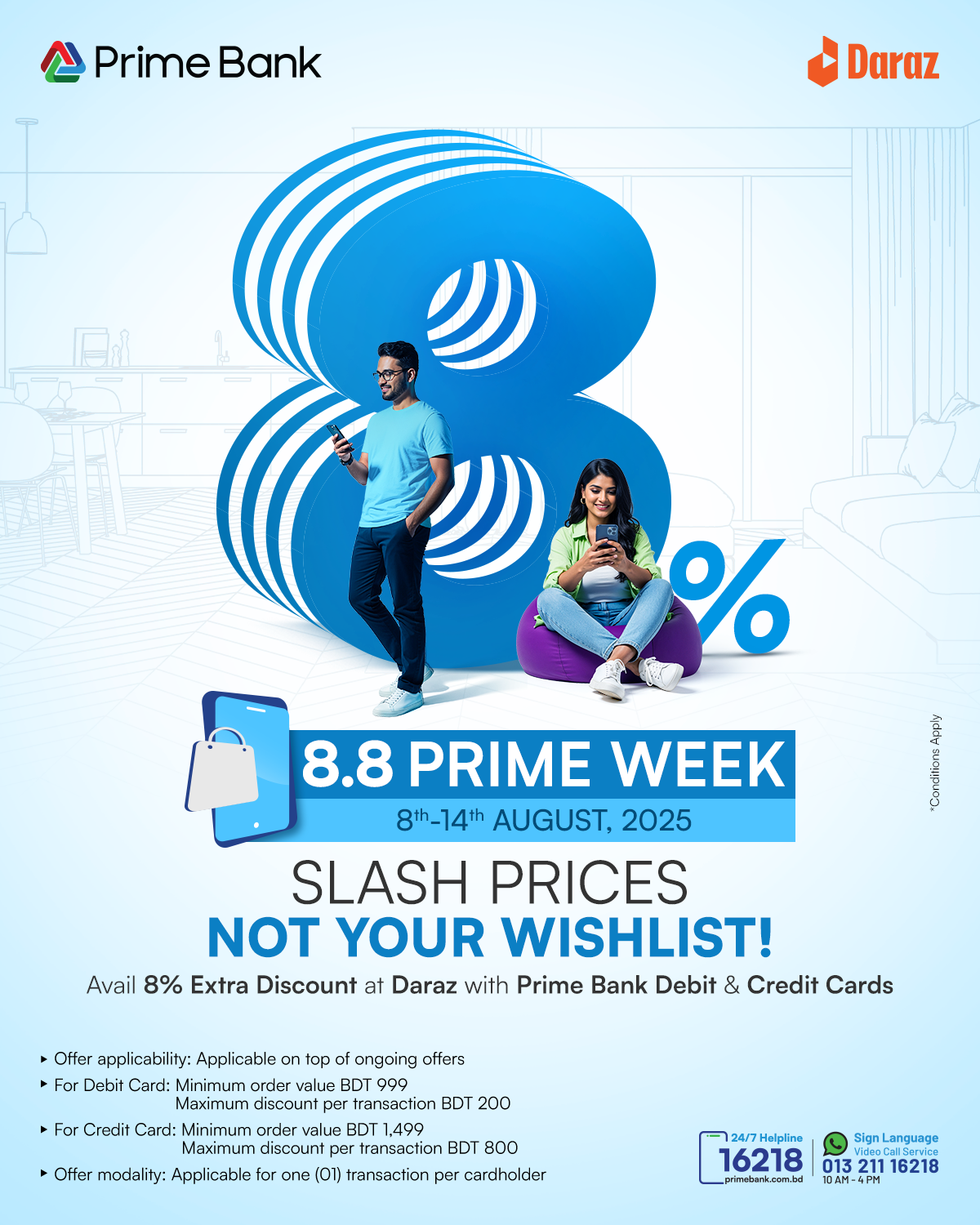 Prime Bank X Daraz Campaign – Creative Design Image 0