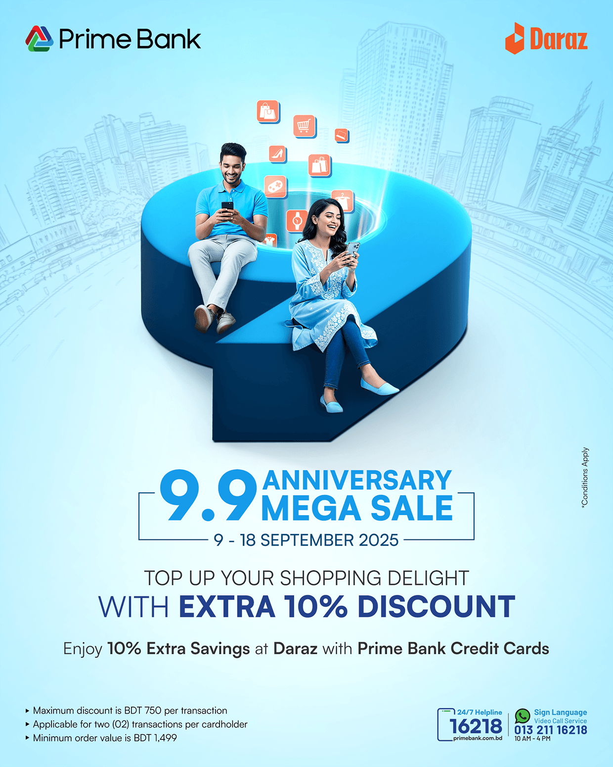 Prime Bank X Daraz Campaign – Creative Design Image 1