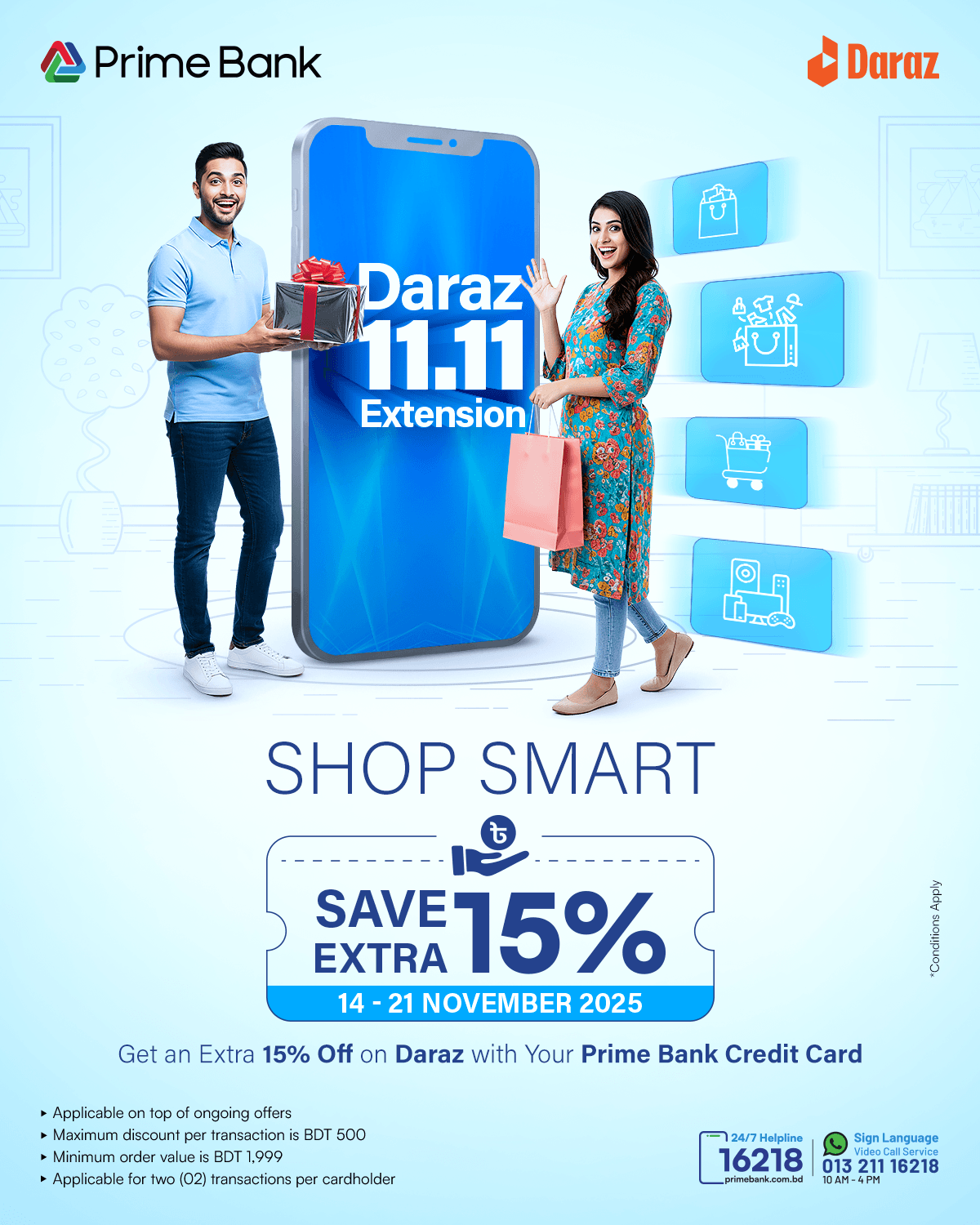 Prime Bank X Daraz Campaign – Creative Design Image 2