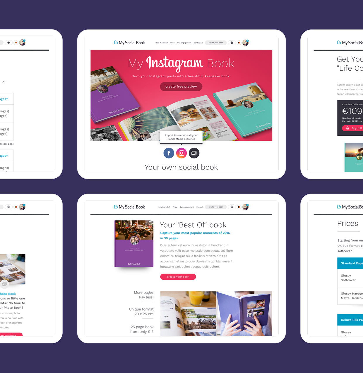 My Social Book Website Image 5