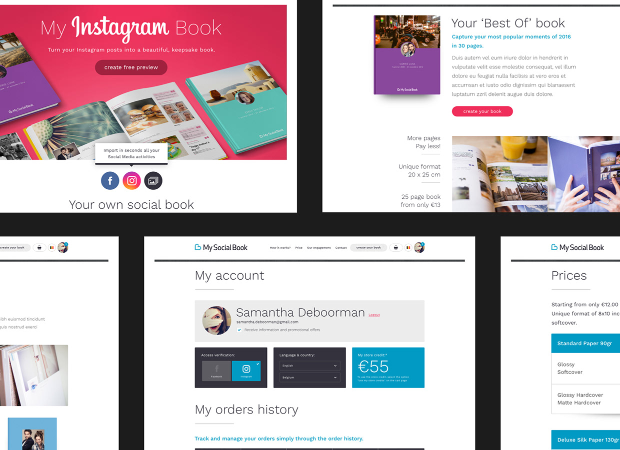 My Social Book Website Image 8