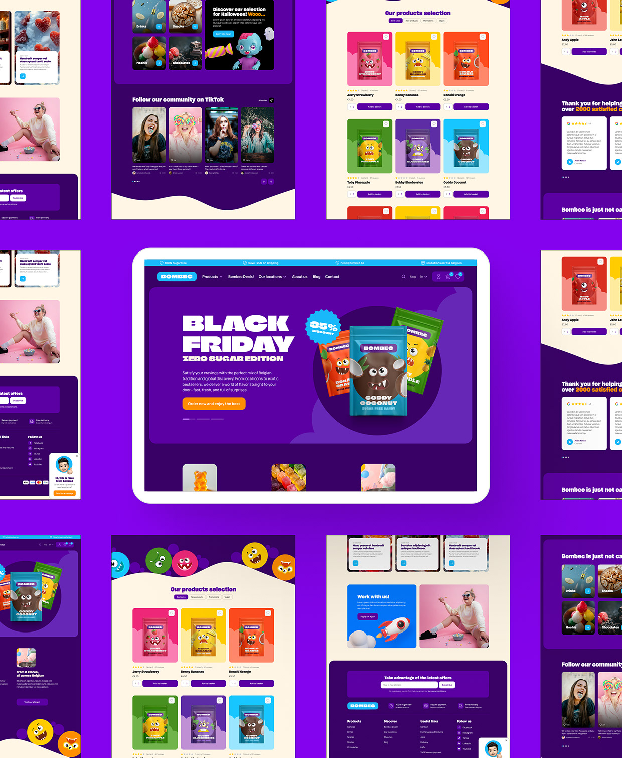 Bombec Candies website Image 1