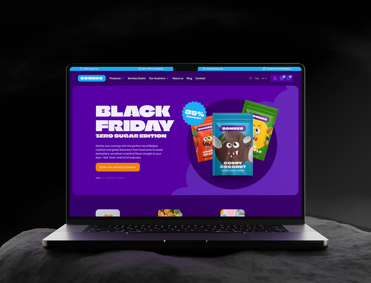 Bombec Candies website Image 3