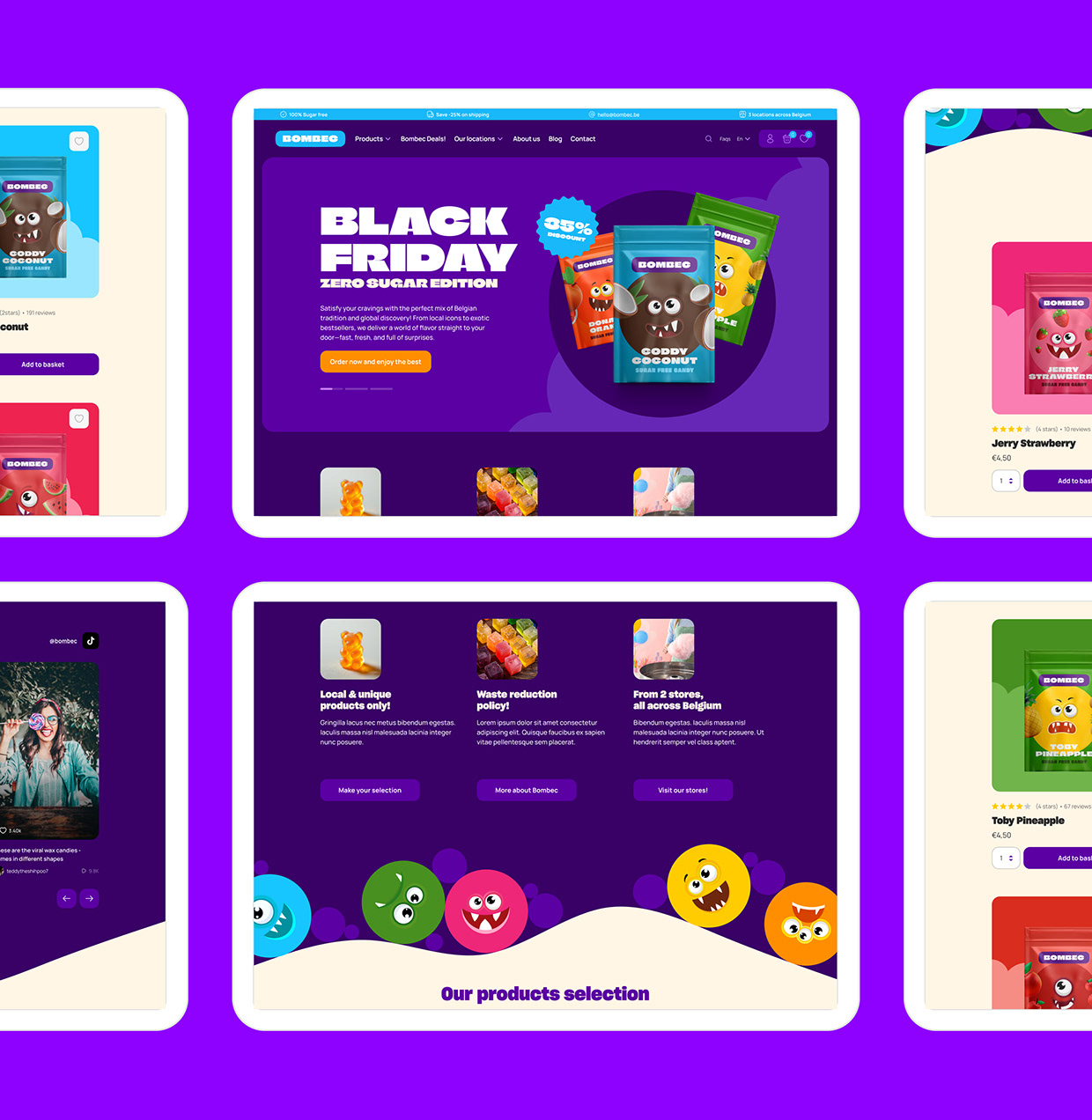 Bombec Candies website Image 4