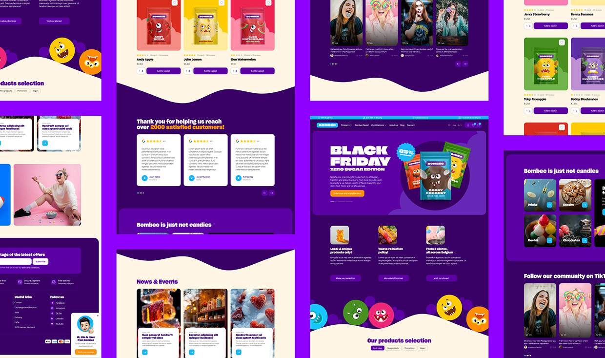 Bombec Candies website Image 8