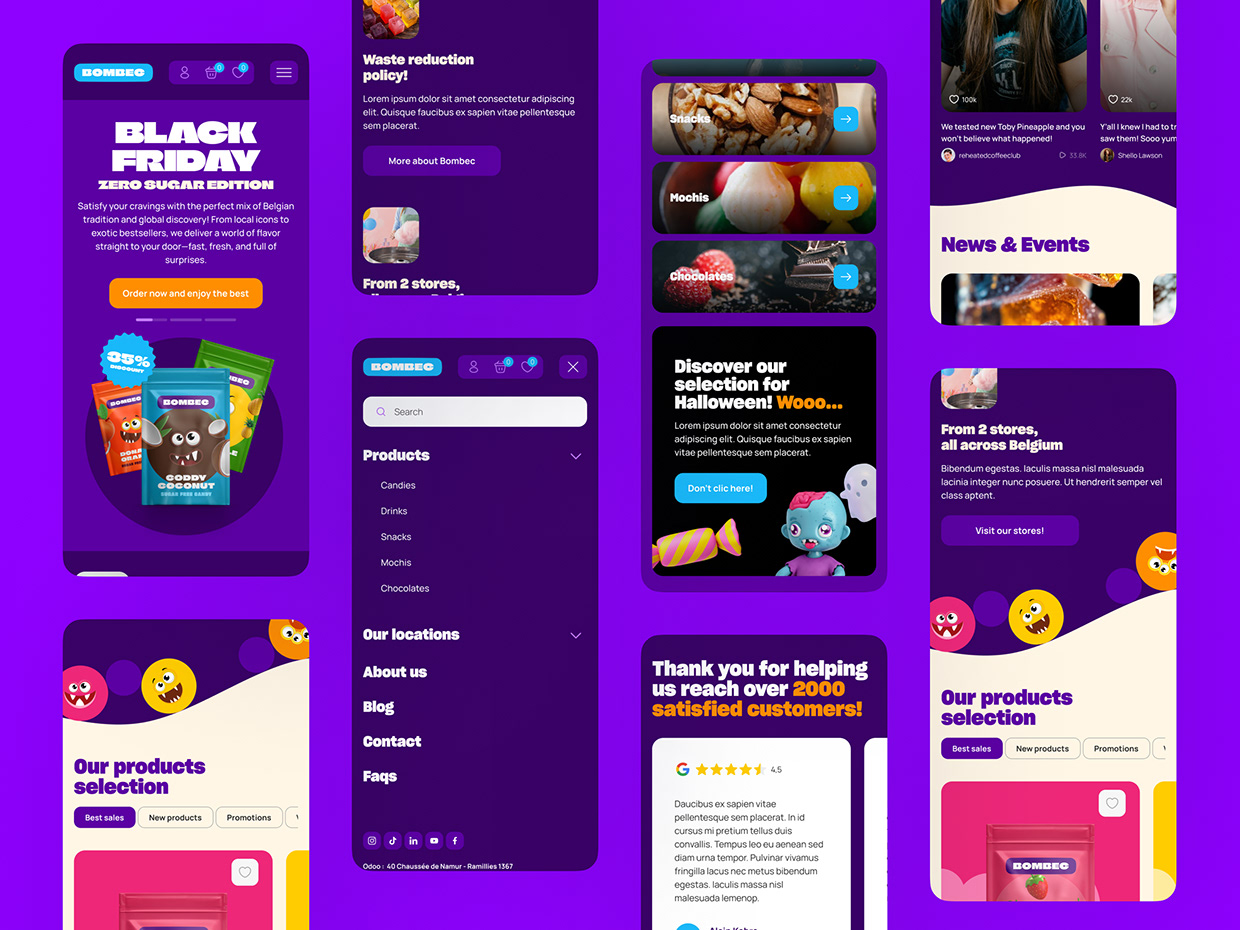 Bombec Candies website Image 18