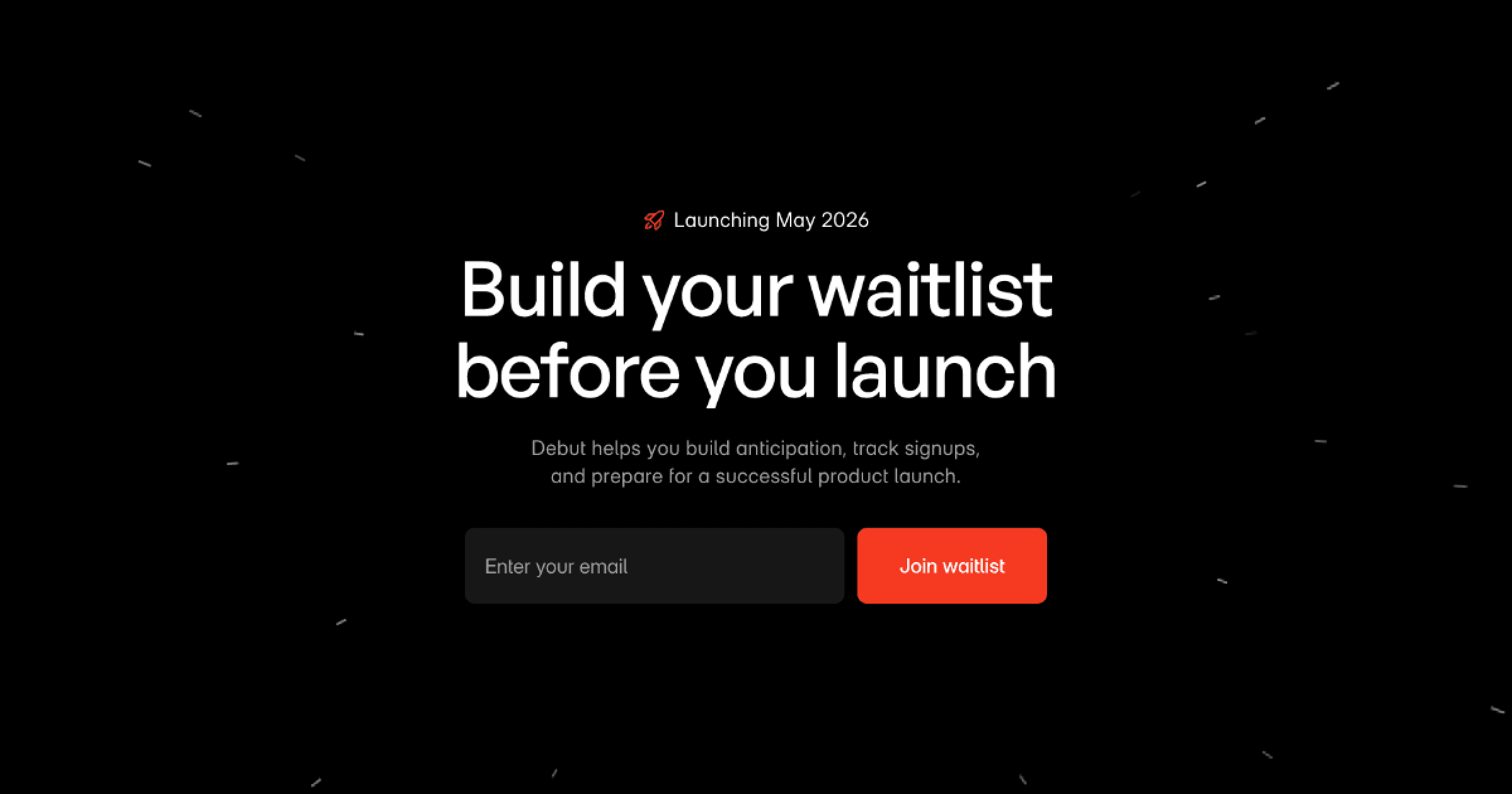 Debut - Premium Waitlist Framer Template