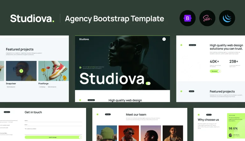 Studiova Agency and Business Bootstrap Template