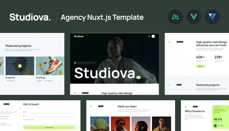 Studiova Nuxtjs Business & Agency Template