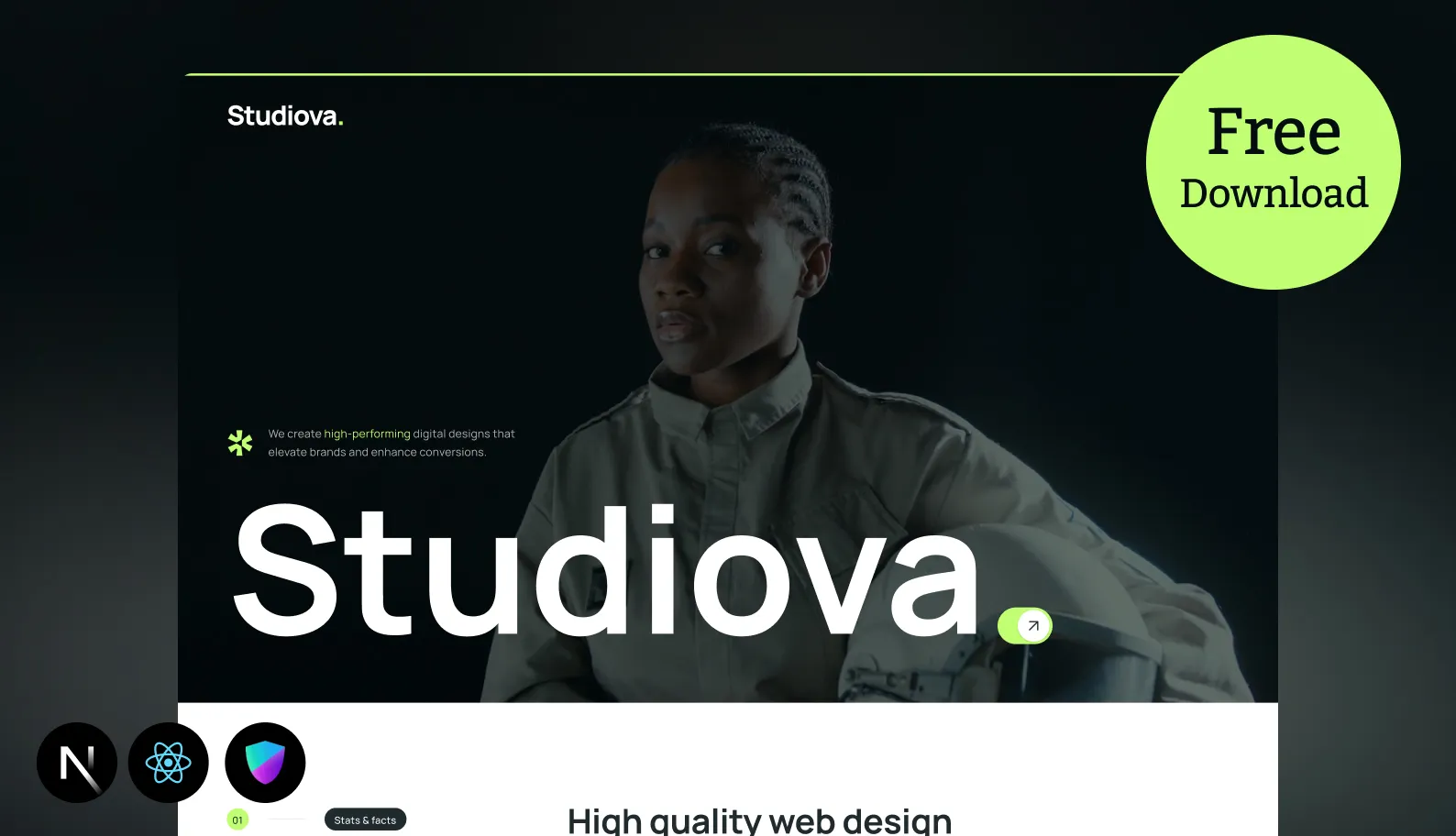 Studiova Next.js Business & Agency Template by WrapPixel