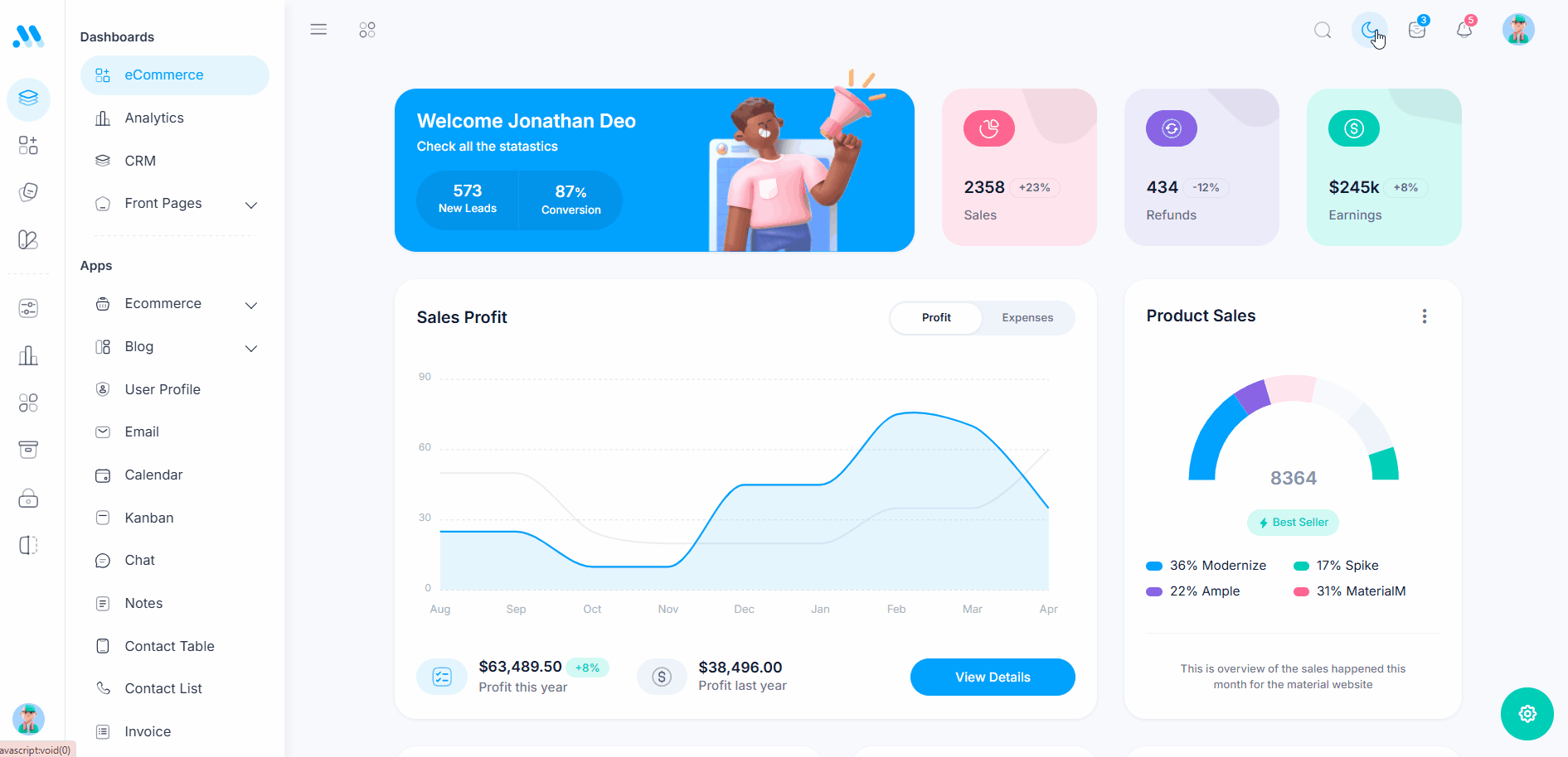Explore the Best Dark Mode Dashboard Designs, Templates & Examples Image 0