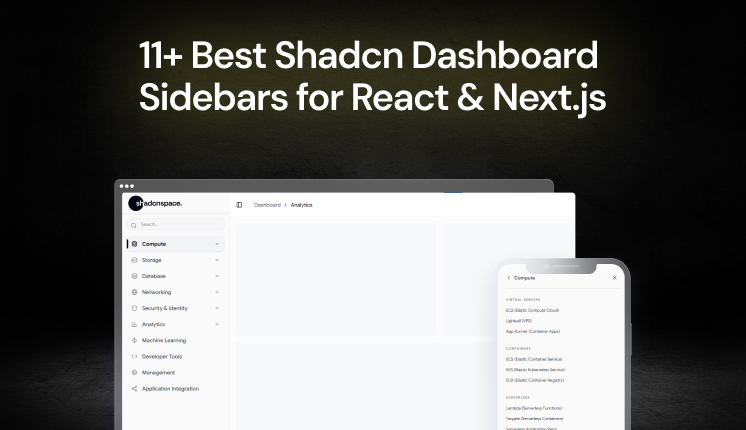 11+ Best Shadcn Dashboard Sidebars for React & Next.js