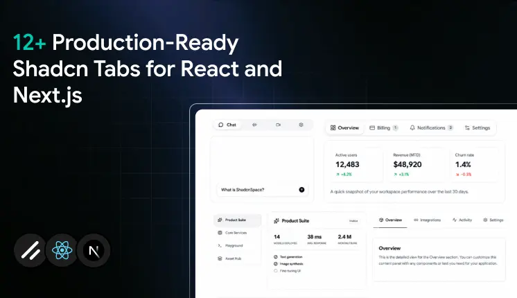 12+ Production-Ready Shadcn Tabs for React and Next.js