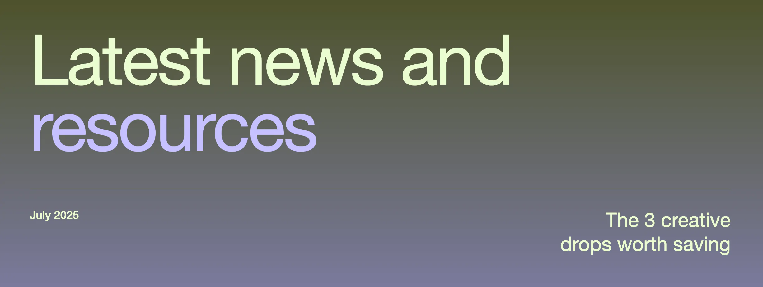 Full-Width Gradient Editorial Hero - Modern Header | Redesignee
