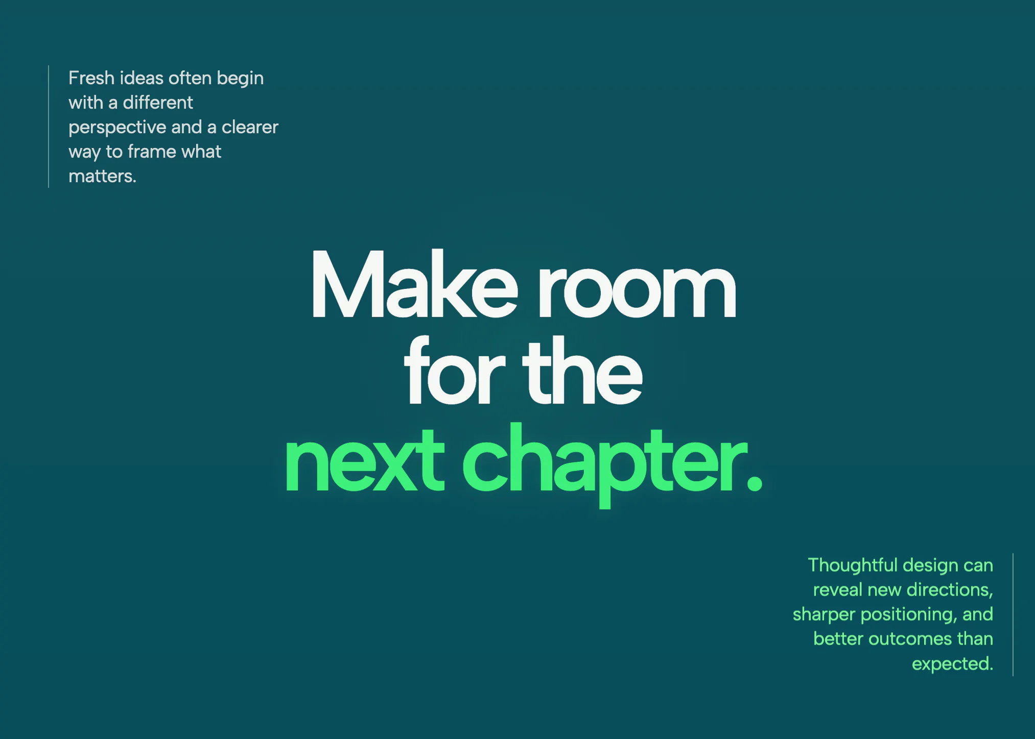 Editorial Statement Hero | Redesignee