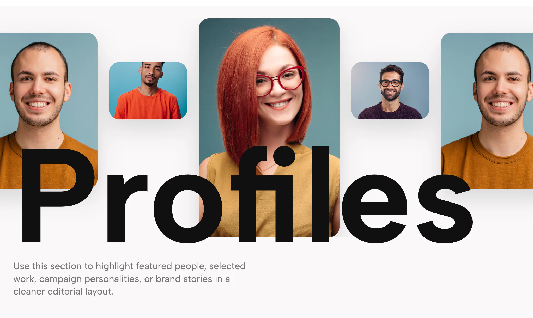 Infinite Image Carousel Over Text | Redesignee