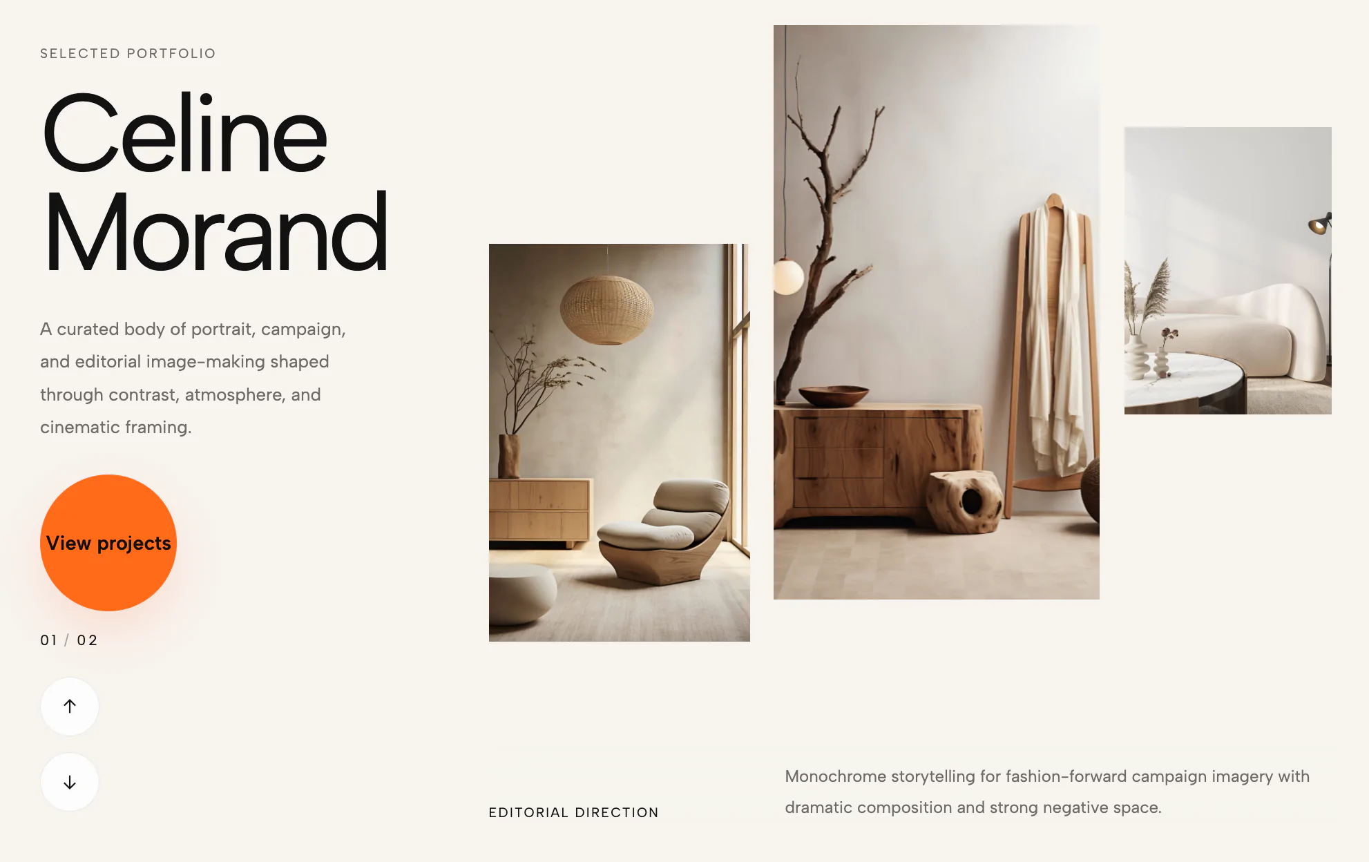Editorial Masonry Portfolio Slider | Redesignee