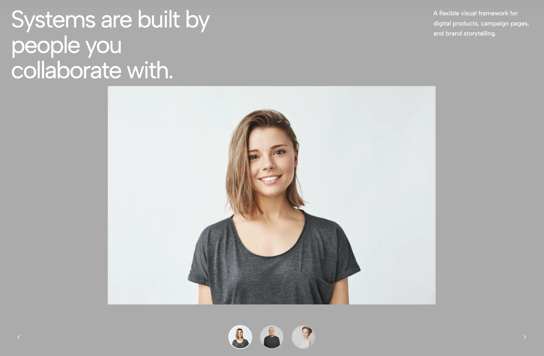 Portrait Case Study Slider With Auto Thumbnails | Redesignee