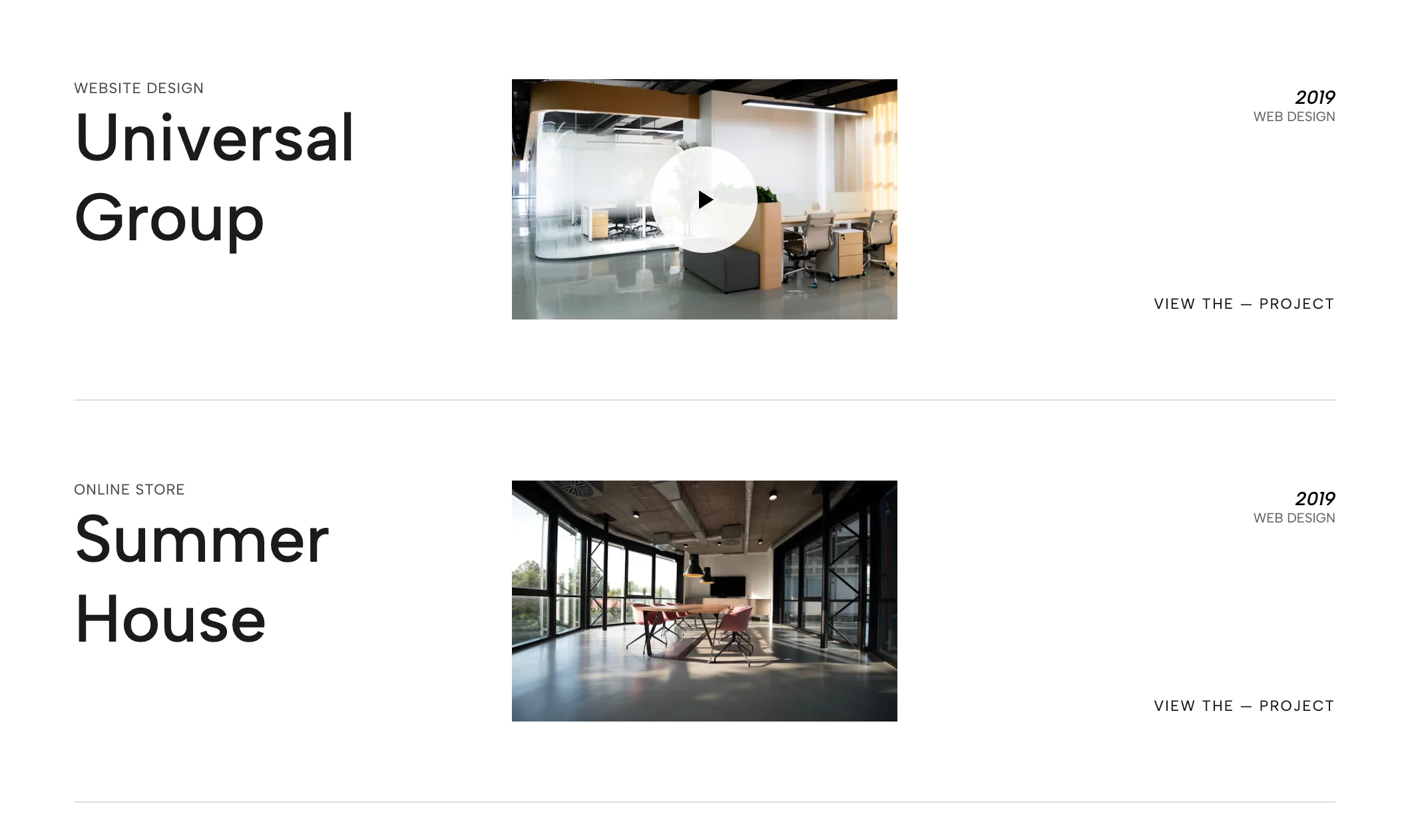 Cinematic Editorial Portfolio and Video Lightbox List | Redesignee