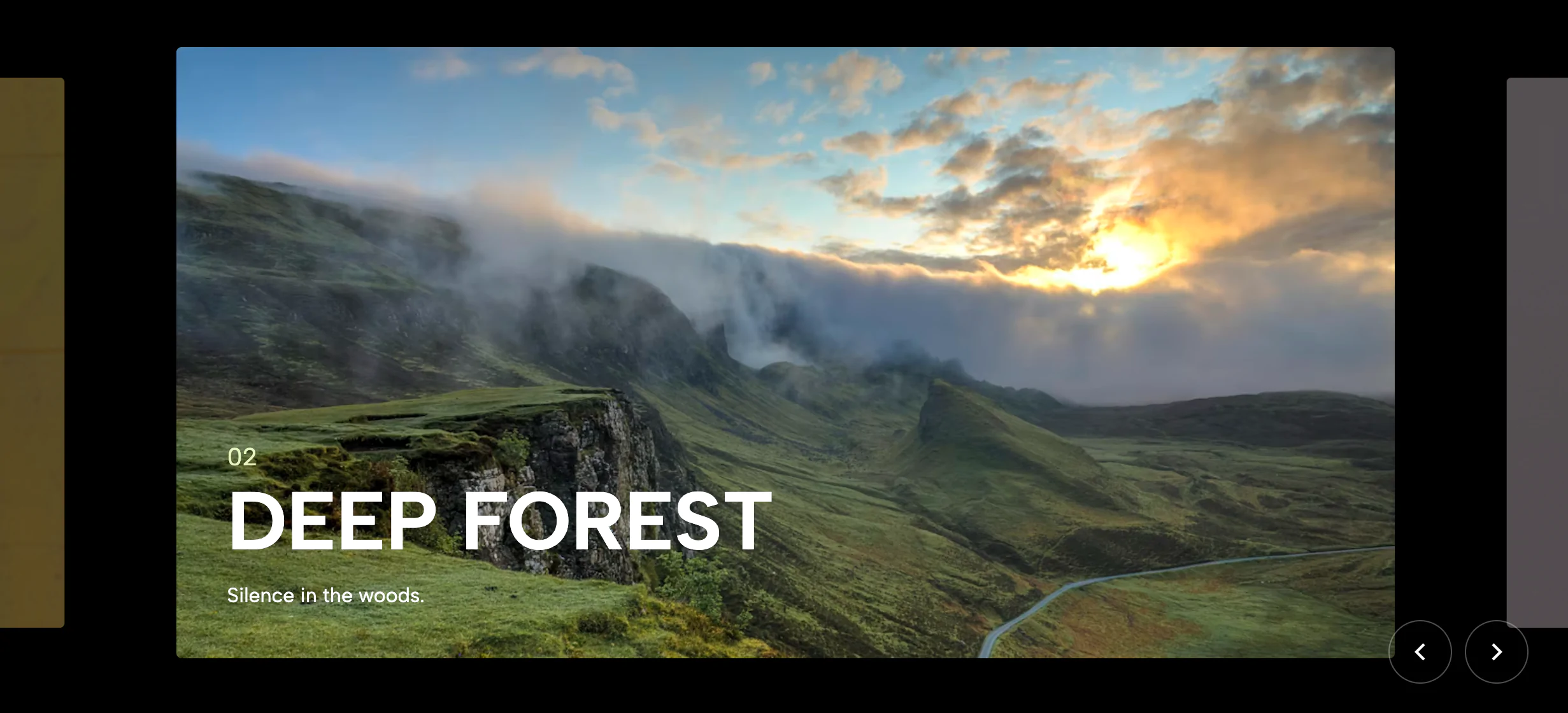 Parallax Momentum Slider - Kinetic Carousel | Redesignee