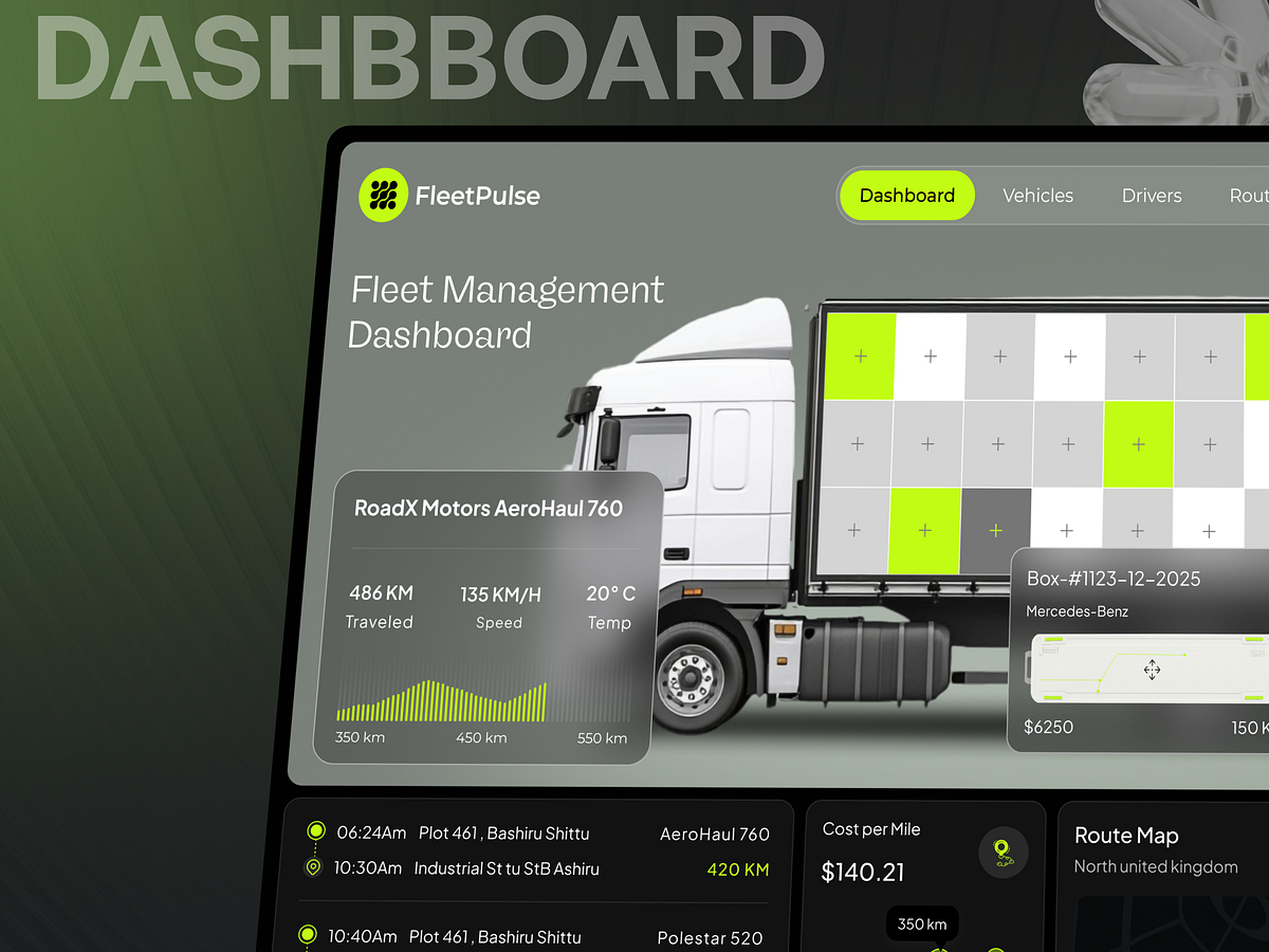 FleetPulse Modern Fleet Management Dashboard Image 2