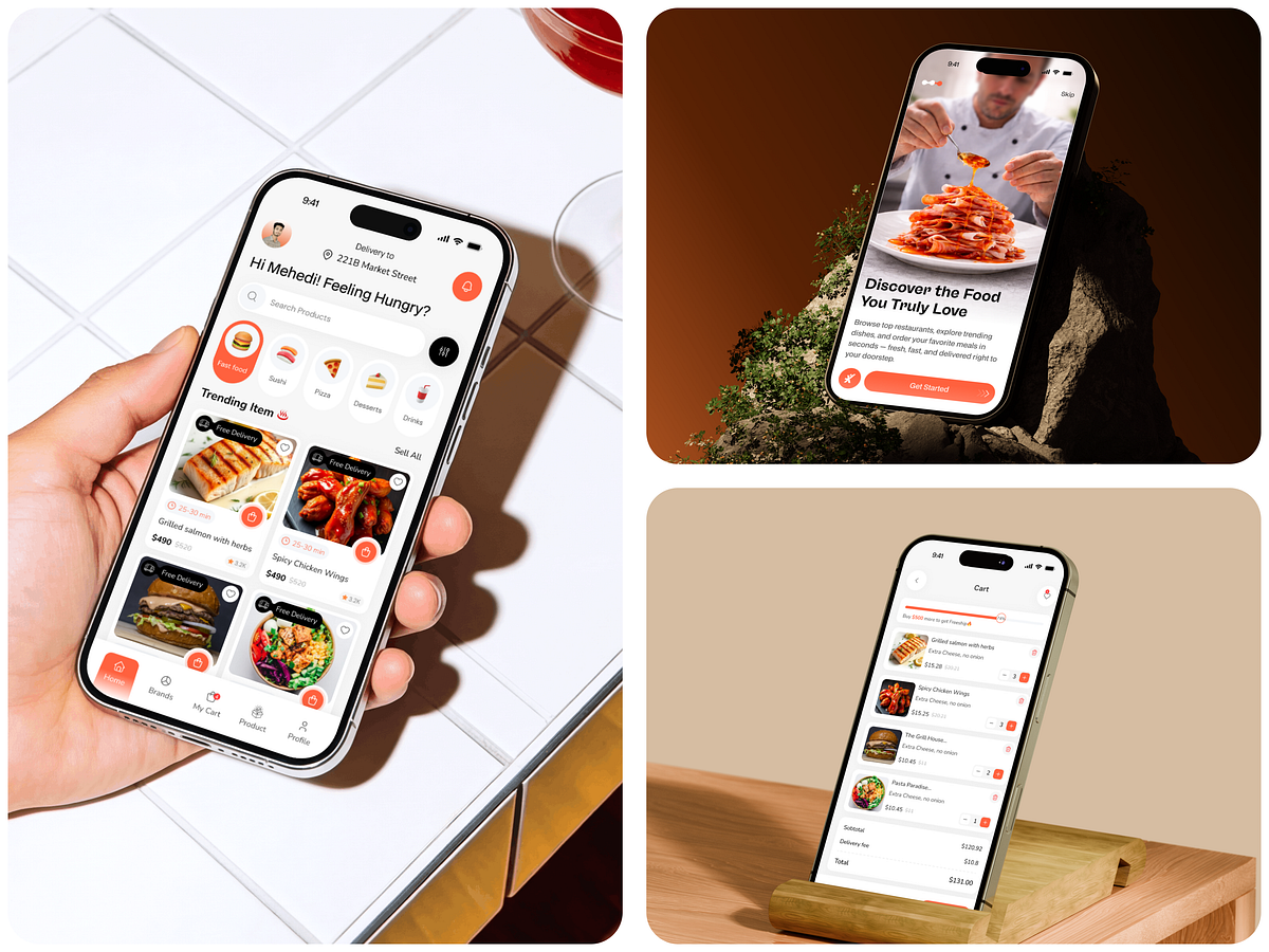 Food Delivery Mobile App UI Design