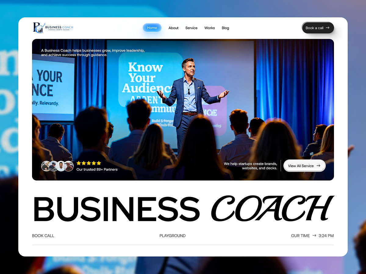 Premium Business Coach Website Design | Clean & Modern Landing P