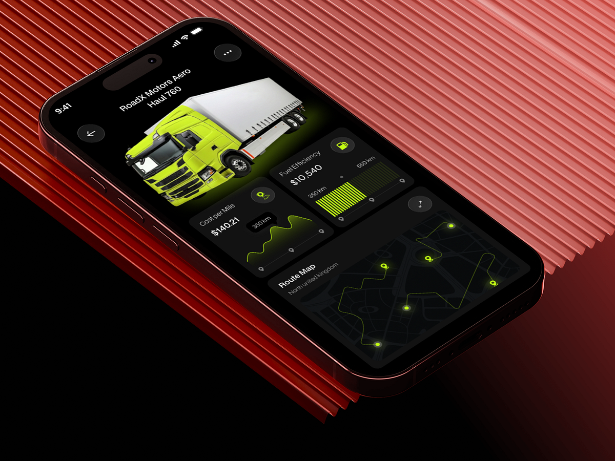 FleetTrack — Real-Time Fleet Tracking Mobile App UI/UX Image 1