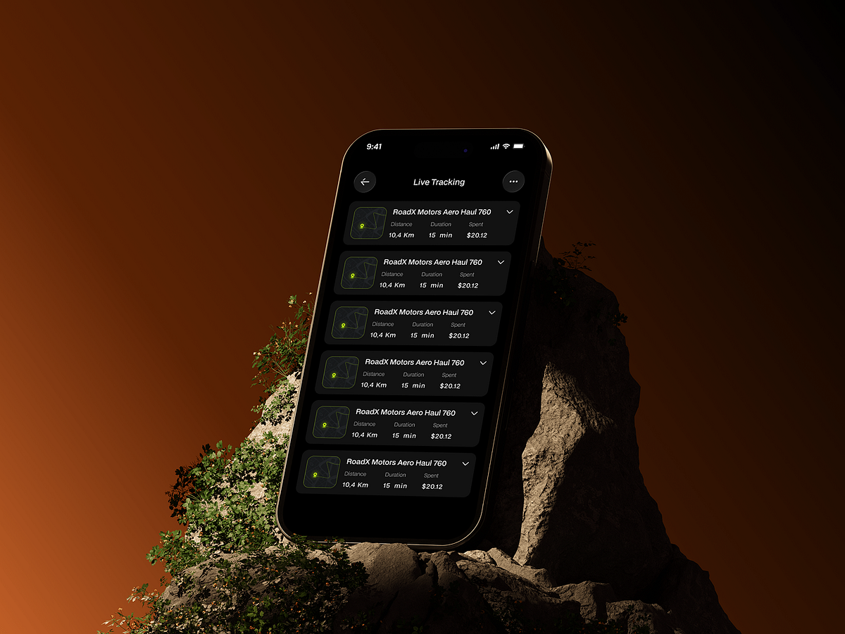 FleetTrack — Real-Time Fleet Tracking Mobile App UI/UX Image 3