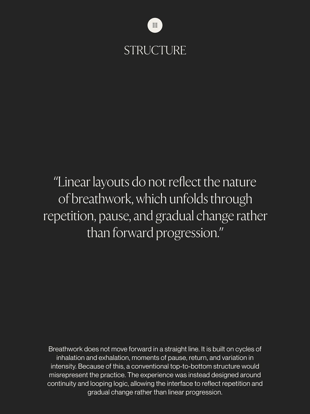 In our latest case study, Artemii Lebedev shares how „Frequency Breathwork“ became a site that embodies breath with cyclical flow, subtle motion, and WebGL strings powered by Three.js + the Web Audio API. Image 4