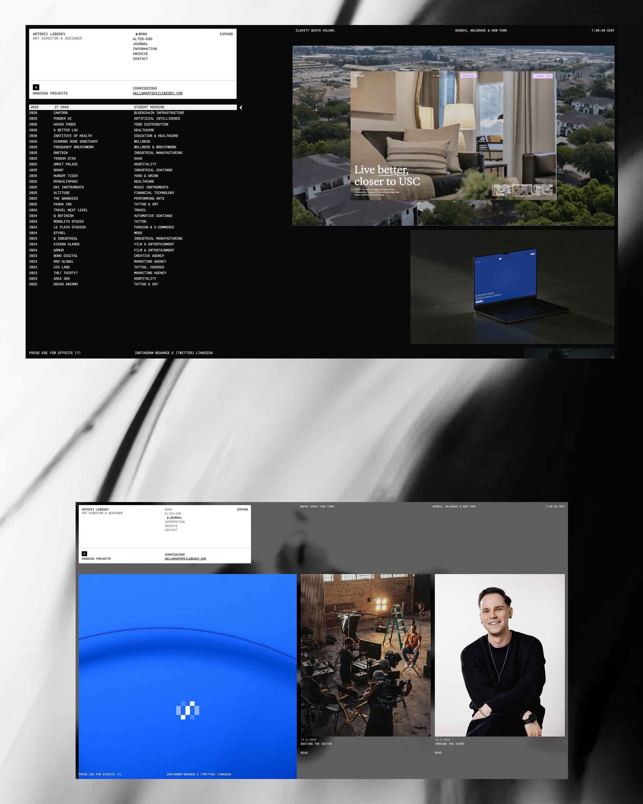 Artemii Lebedev [Portfolio 2026 Highlights] Image 1