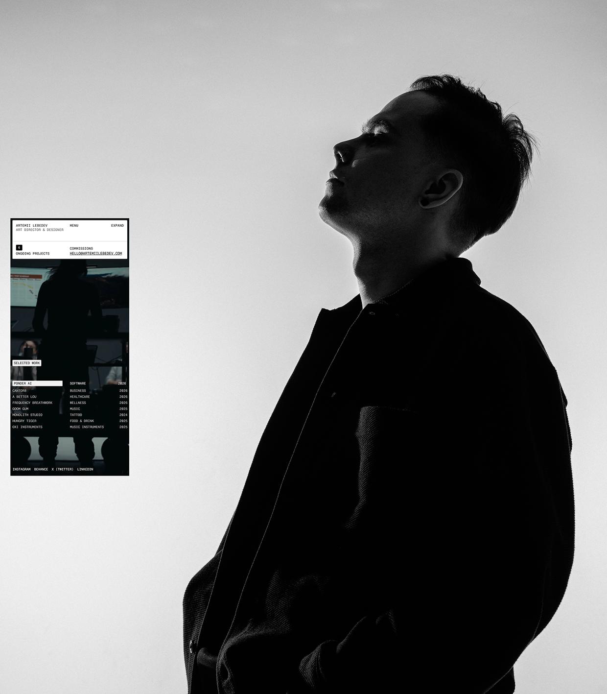 Artemii Lebedev. Portfolio '26. Image 2