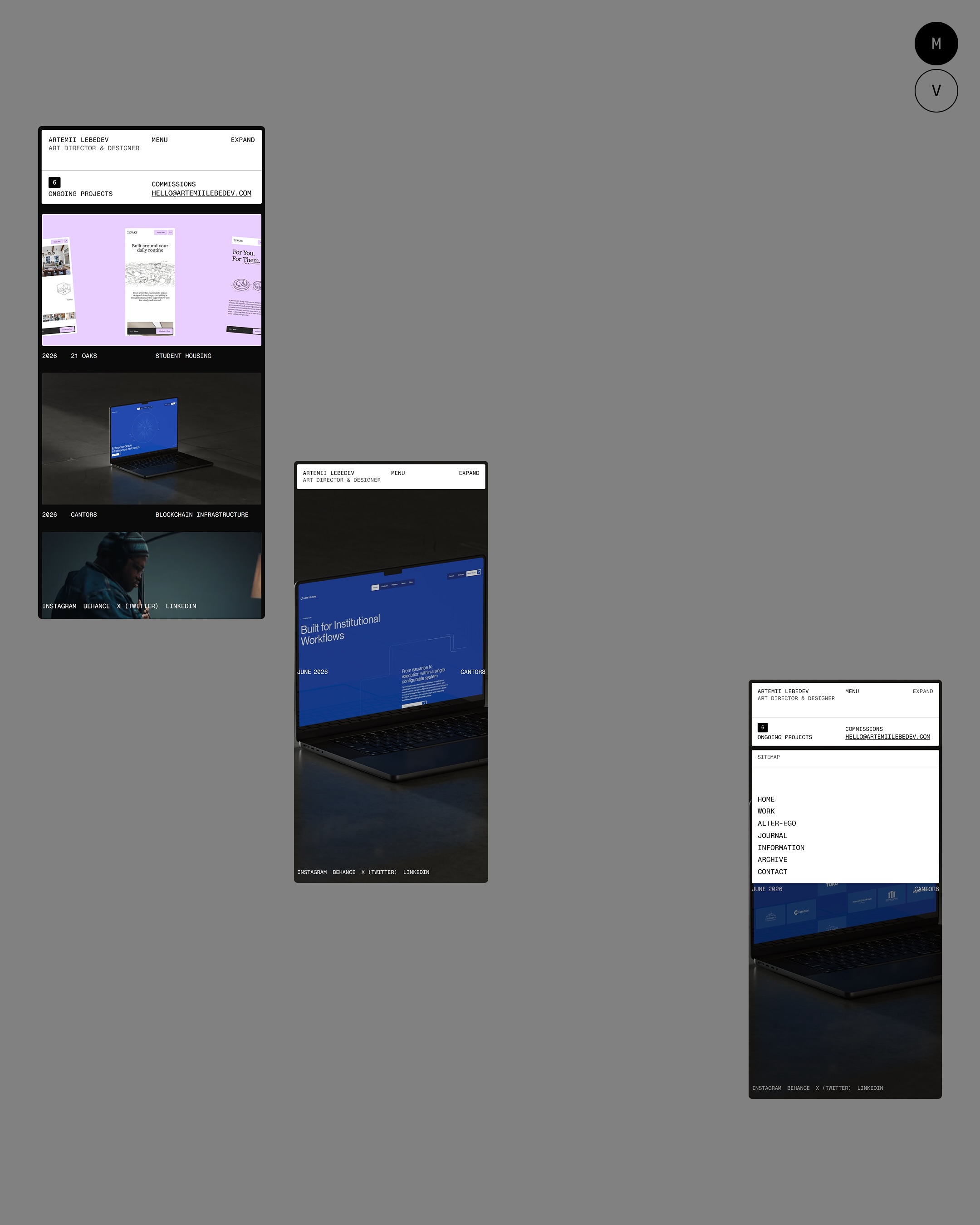 Artemii Lebedev. Portfolio '26 Image 1